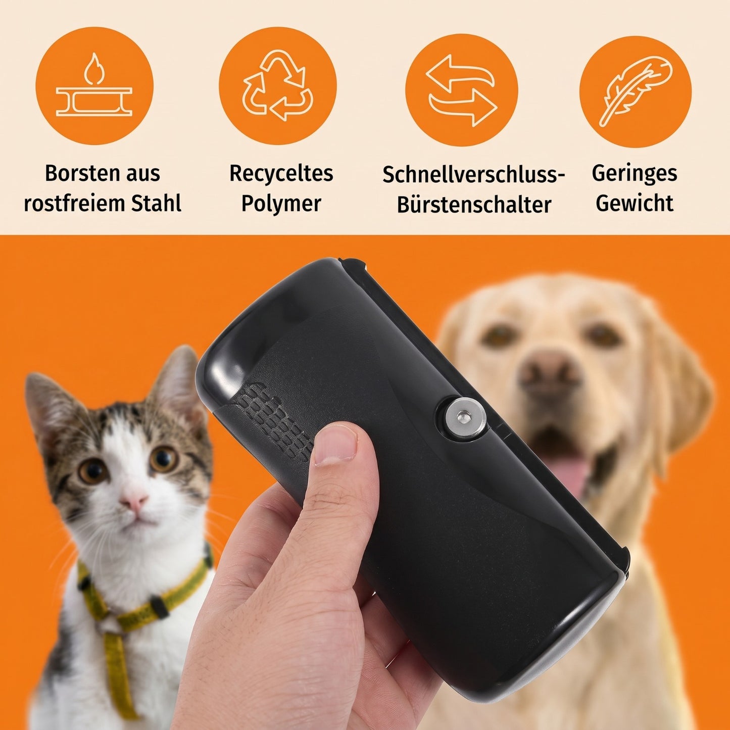 Multifunctional Dog Hair Remover Comb Box