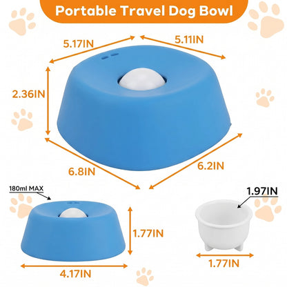 Anti-Slip Ball-Shaped Healthy Slow Feeding Bowl