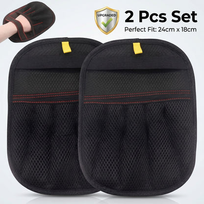 2 pcs Upgraded Fingers Reusable Pet Hair Cleaning Gloves