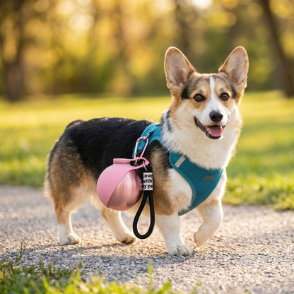 2 in 1 Portable Leak-Proof Stainless Dog Water Bottle