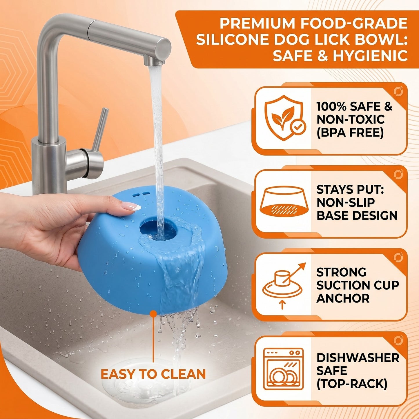 Anti-Slip Ball-Shaped Healthy Slow Feeding Bowl